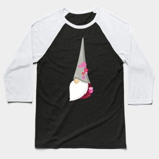Spring Gnome, Cute Gnome, Garden Gnome, Flowers Baseball T-Shirt